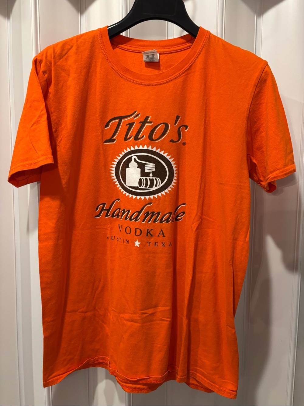 Handmade Vodka Orange Logo T-Shirt - Men's Size Large